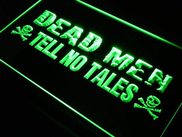 ADVPRO Dead Men Tell No Tales Pirate Neon Light Sign st4-j651 - Green