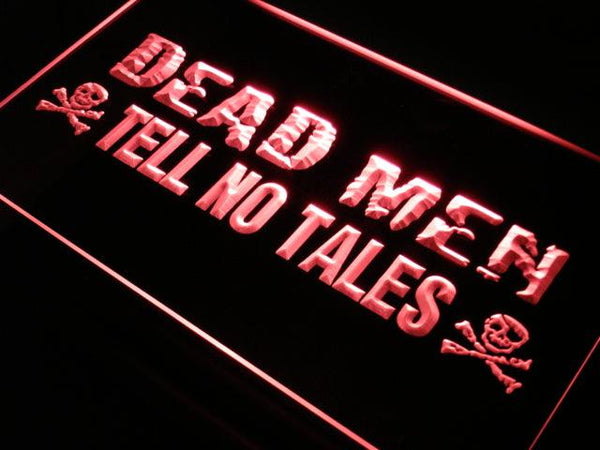 ADVPRO Dead Men Tell No Tales Pirate Neon Light Sign st4-j651 - Red