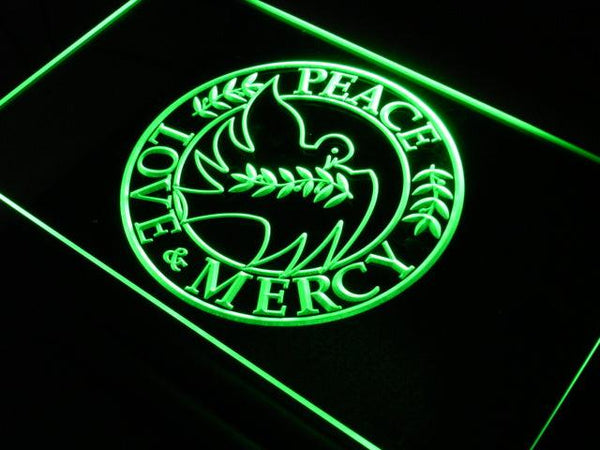 ADVPRO Peace Love Mercy Home Decor Gift Neon Light Sign st4-j652 - Green