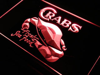 ADVPRO Crabs Fresh Seafood Restaurant LED Neon Sign st4-j655 - Red