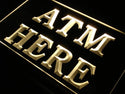 ADVPRO ATM Here Money Machine Lure Shop Neon Light Sign st4-j656 - Yellow