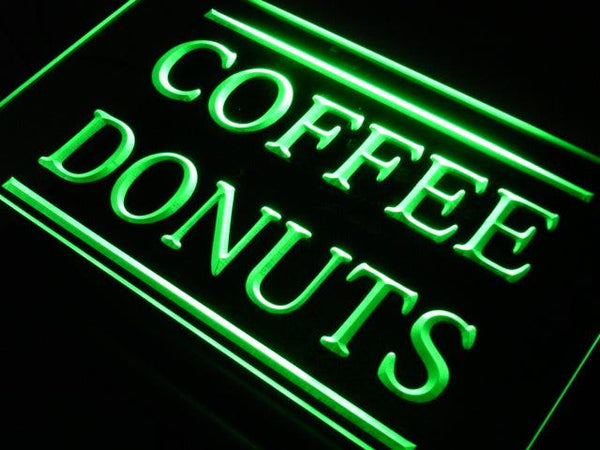 ADVPRO Coffee Donuts Cafe Open Dispaly Neon Light Sign st4-j658 - Green