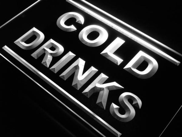ADVPRO Cold Drinks Cafe Beer Pub Club Neon Light Sign st4-j659 - White