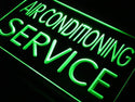 ADVPRO Air Conditioning Service Open NR Neon Light Sign st4-j661 - Green