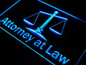 ADVPRO Attorney at Law Open Shop Lure Neon Light Sign st4-j662 - Blue