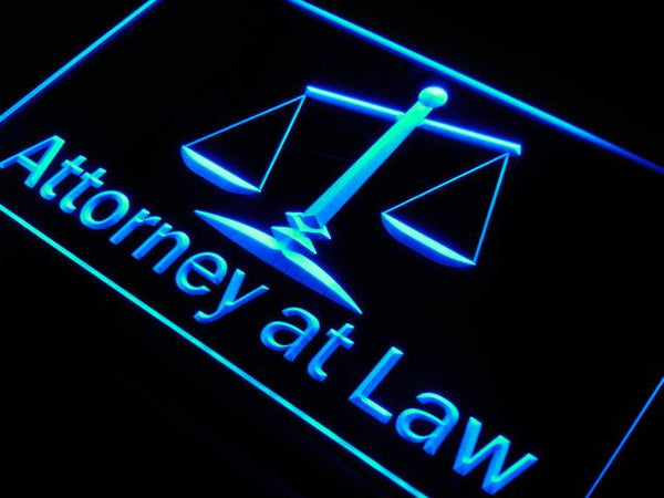 ADVPRO Attorney at Law Open Shop Lure Neon Light Sign st4-j662 - Blue