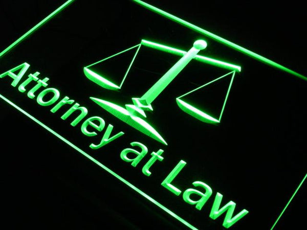 ADVPRO Attorney at Law Open Shop Lure Neon Light Sign st4-j662 - Green