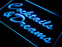 ADVPRO Cocktails & Dreams Beer Bar Pub Neon Light Sign st4-j663 - Blue