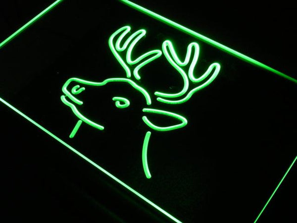 ADVPRO Deer Head Hunting Home Decor Neon Light Sign st4-j664 - Green