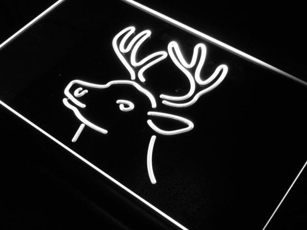 ADVPRO Deer Head Hunting Home Decor Neon Light Sign st4-j664 - White