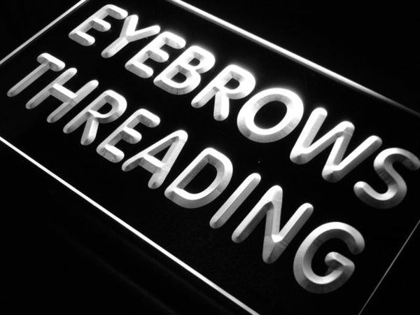 ADVPRO Eyebrows Threading Beauty Salon Neon Light Sign st4-j665 - White