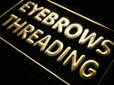ADVPRO Eyebrows Threading Beauty Salon Neon Light Sign st4-j665 - Yellow