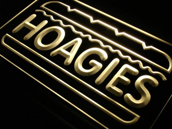 ADVPRO Hoagies Sandwich Cafe Food Neon Light Signs st4-j667 - Yellow