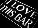 ADVPRO I Love This Bar Pub Beer Gift Neon Light Sign st4-j707 - White