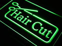 ADVPRO Hair Cut Barber Scissor Salon NR Neon Light Sign st4-j710 - Green