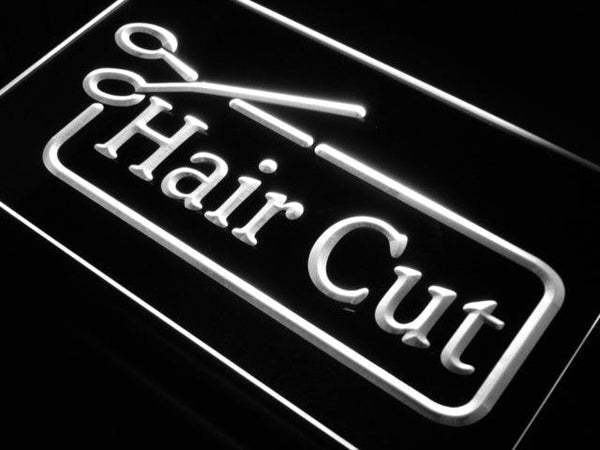 ADVPRO Hair Cut Barber Scissor Salon NR Neon Light Sign st4-j710 - White