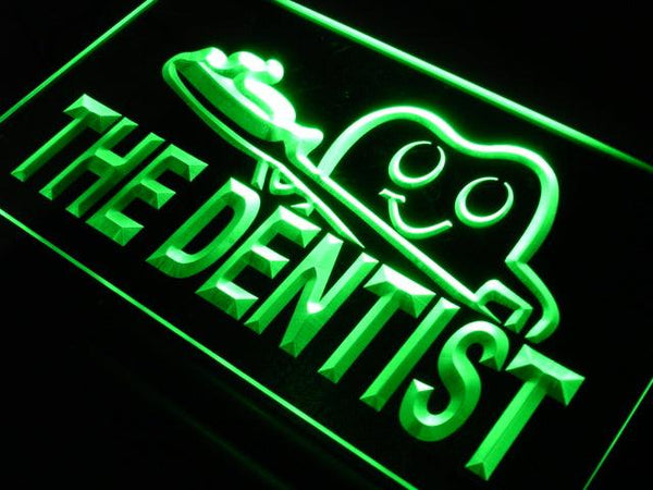 ADVPRO Dentist Toothbrush Hospital NEW Neon Light Sign st4-j713 - Green
