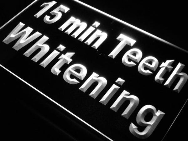 ADVPRO Teeth Whitening Dentist 15 min Neon Light Sign st4-j714 - White