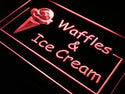 ADVPRO Waffles Ice Cream Cafe Shop Neon Light Sign st4-j723 - Red