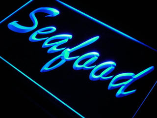 ADVPRO Seafood Restaurant Cafe Bar Pub Neon Light Sign st4-j724 - Blue