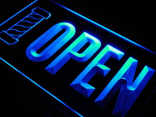 ADVPRO Open Barber Hair Cut Pole New Neon Light Sign st4-j725 - Blue