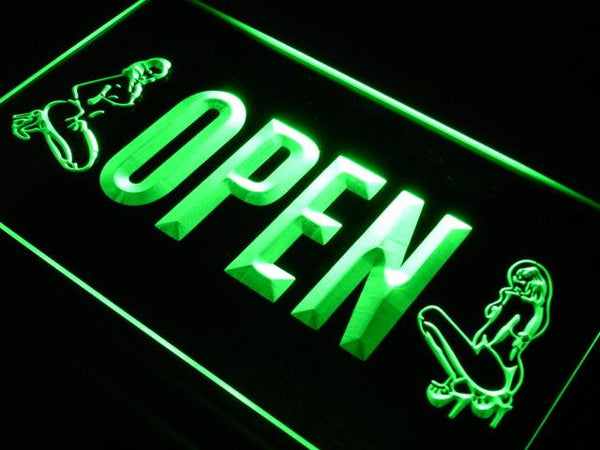 ADVPRO Open Exotic Dancer Shop Bar Neon LED Sign st4-j727 - Green