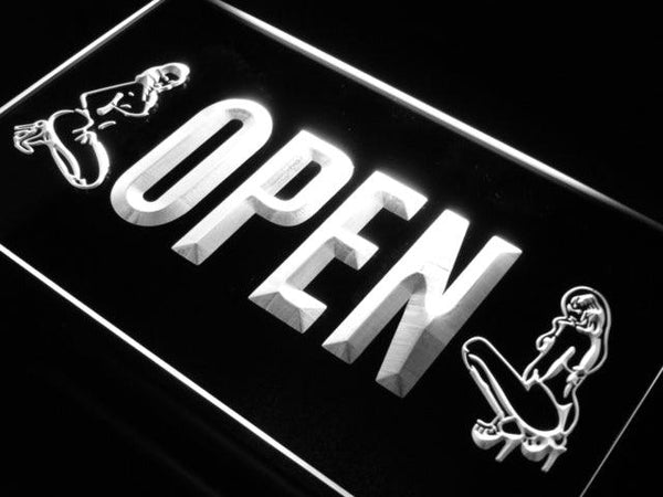 ADVPRO Open Exotic Dancer Shop Bar Neon LED Sign st4-j727 - White