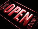 ADVPRO Open Barber Poles Hair Cut Shop LED Neon Sign st4-j728 - Red