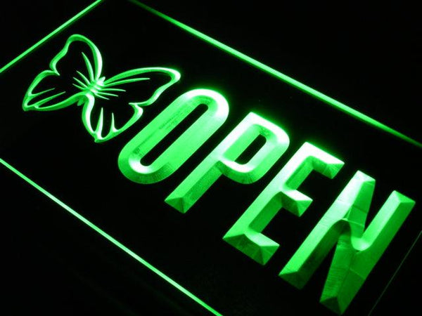 ADVPRO Open Beauty Salon Butterfly Nail LED Neon Sign st4-j729 - Green