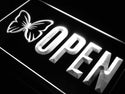 ADVPRO Open Beauty Salon Butterfly Nail LED Neon Sign st4-j729 - White