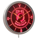 ADVPRO POW MIA You are not Forgotten Neon Sign LED Wall Clock nc0211 - Red