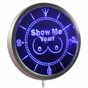 AdvPro - Show Me Your Tits Neon Sign LED Wall Clock nc0242 - Neon Clock