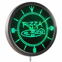 AdvPro - Open Hot Pizza Cafe Restaurant Neon Sign LED Wall Clock nc0244 - Neon Clock