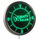 ADVPRO Beauty Salon Butterfly Shop Neon Sign LED Wall Clock nc0258 - Green