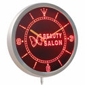 ADVPRO Beauty Salon Butterfly Shop Neon Sign LED Wall Clock nc0258 - Red