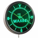 ADVPRO Waxing Beauty Salon Shop Display Neon Sign LED Wall Clock nc0259 - Green