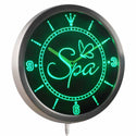 AdvPro - Spa Beauty Salon Neon Sign LED Wall Clock nc0260 - Neon Clock