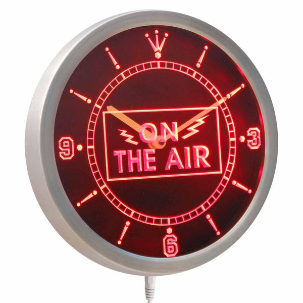 AdvPro - On The Air Neon Sign LED Wall Clock nc0263 - Neon Clock
