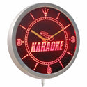 AdvPro - Karaoke Room Display Neon Sign LED Wall Clock nc0272 - Neon Clock