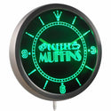 ADVPRO Open Coffee Shop Muffins Neon Sign LED Wall Clock nc0274 - Green