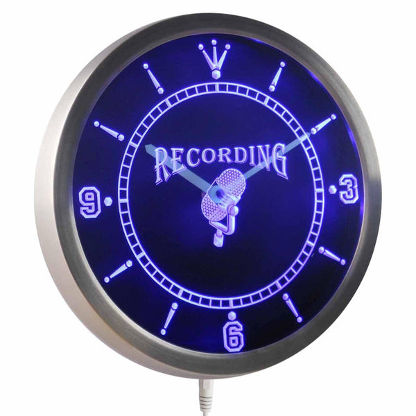 AdvPro - Recording On The Air Radio Studio Neon Sign LED Wall Clock nc0283 - Neon Clock