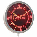 ADVPRO Rock and Roll Guitar Music Neon Sign LED Wall Clock nc0296 - Red