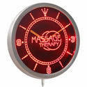 ADVPRO Massage Therapy Display Gift Shop Neon Sign LED Wall Clock nc0302 - Red