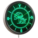 ADVPRO Cocktails Parrot Bar Pub Club Neon Sign LED Wall Clock nc0309 - Green