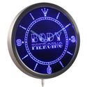 ADVPRO Body Piercing Tattoo Shop Neon Sign LED Wall Clock nc0311 - Blue