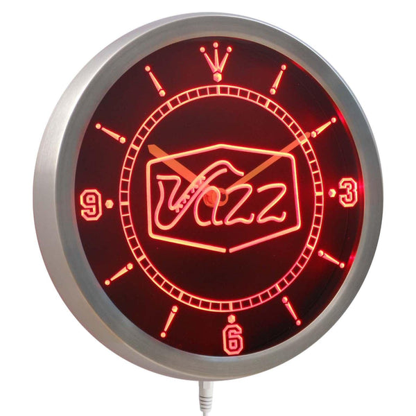 ADVPRO Jazz Saxophone Bar Music Live Pub Club Neon Sign LED Wall Clock nc0321 - Red