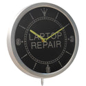 ADVPRO Laptop Computer Repair Display Neon Sign LED Wall Clock nc0324 - Multi-color