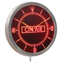 ADVPRO On Air Studio Recording Neon Sign LED Wall Clock nc0327 - Red