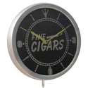 ADVPRO Fine Cigars Neon Sign LED Wall Clock nc0330 - Multi-color