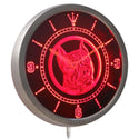 ADVPRO Pit Bull Dog Shop Pet Animals Neon Sign LED Wall Clock nc0356 - Red
